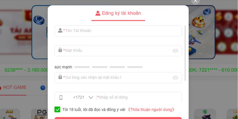 Truy cập nhà cái online tiến hành đăng ký