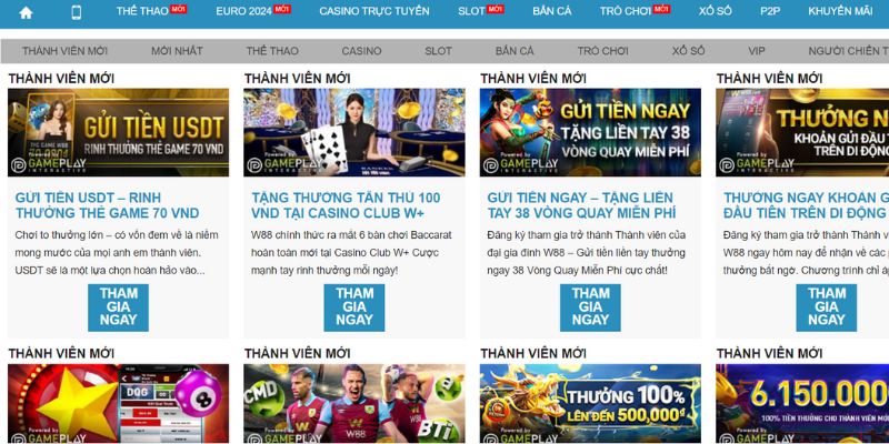 Ưu đãi ngập tràn tại hệ thống website